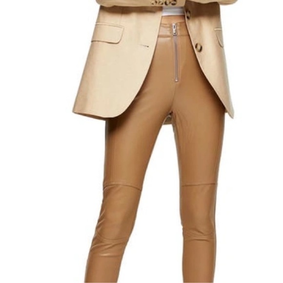 Topshop Tammy Faux Leather Biker Pants - Picture 3 of 7